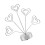5 Branch Photo Note Organiser Tree Stable Round-Silver love 1