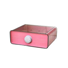 Stackable Underwear Organizers Clear PET-16 squares pink model
