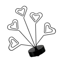 Elegante bureaufotodisplay boom ronde basis-Zwarte liefde
