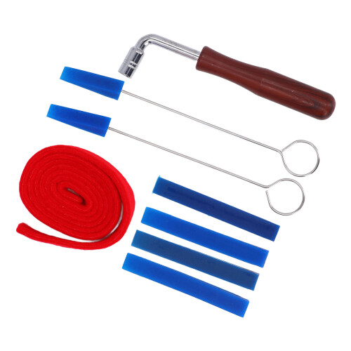 8PCS Piano Tuner Kit for Students, Universal Hammer Mute Tools