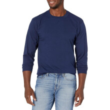 Hanes Men Long Sleeve Shirt,1 Pack (M) Navy