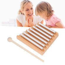 7 Tones Hand Chime with Mallet, Meditation & Sound Healing Instrument, 170x150x16mm
