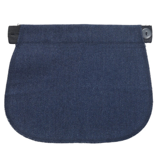 Pregnancy Waistband Adjuster Button Elastic-Navy blue deni