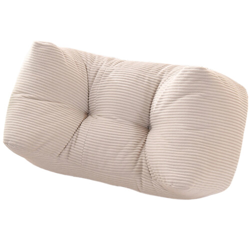 Breathable Lumbar Support Cushion Ergonomic Design-beige1 L