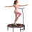 Homcom HOMCOM Foldable Trampoline w/ Adjust Handle, Max Load 150 KG, Orange 2
