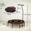Homcom HOMCOM Foldable Trampoline w/ Adjust Handle, Max Load 150 KG, Orange 3