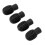 4PCS Silicone Stretchable Silent Drumstick Practice Tips, Black 9