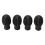4PCS Silicone Stretchable Silent Drumstick Practice Tips, Black 13