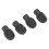 Silicone Stretchable Drumstick Silent Practice Tips Gray 4PCS 11