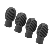 Silicone Stretchable Drumstick Silent Practice Tips Gray 4PCS