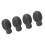 4 pezzi di punta in silicone per tamburo, grigio, 3217 mm 16