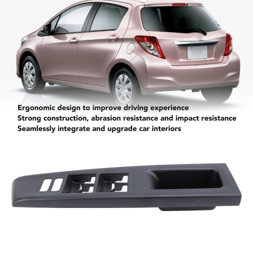 Ergonomic Front Armrest Cover for Yaris Vitz RHD Right Side Door Window Switch 2