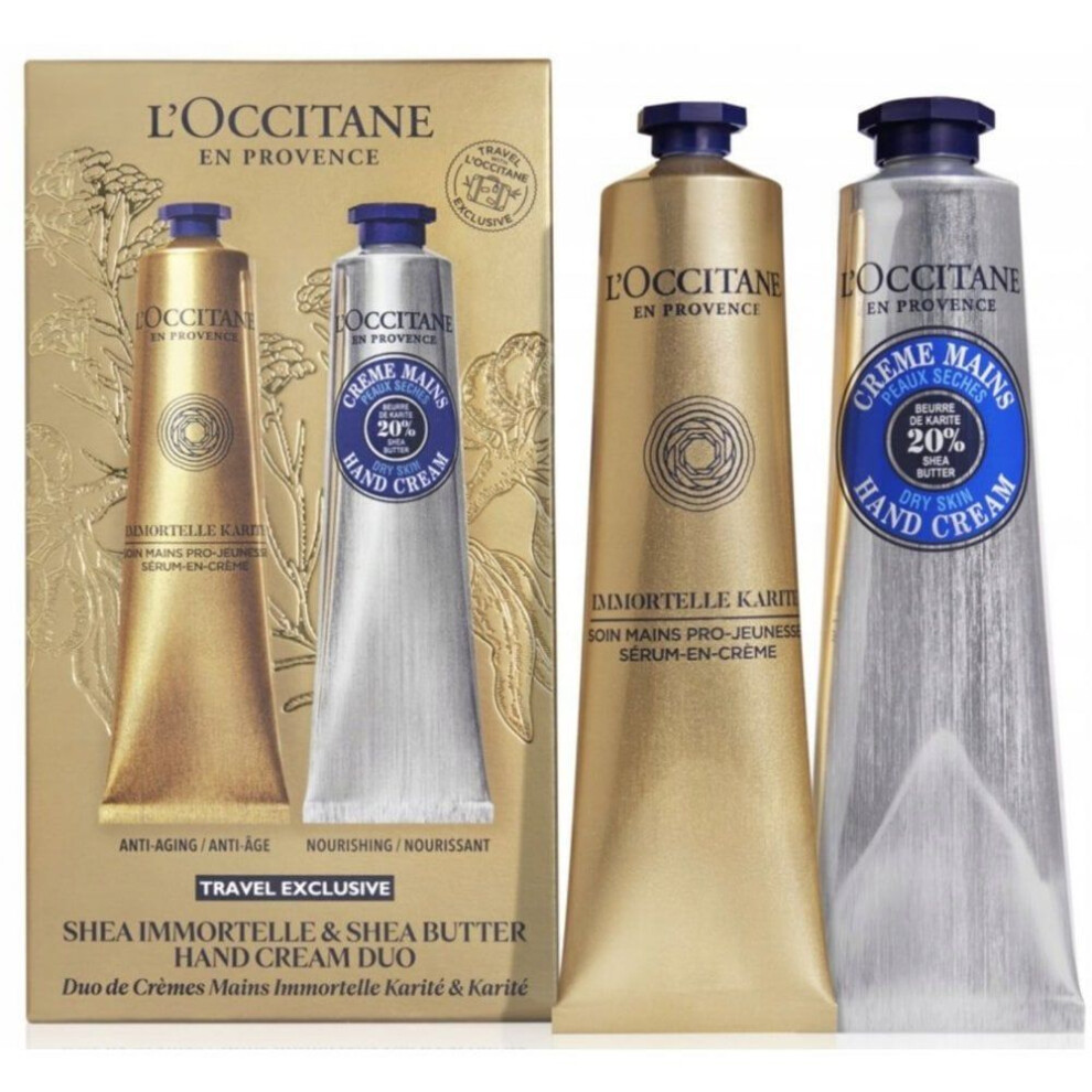 L'occitane Cream Set: Youth Hand 75Ml + Shea Butter Hand 75Ml