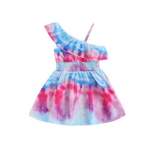 (4 Years, Blue) Φόρεμα Tie-Dye για στη μέση.