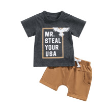 (12-18 Months, Gray) Kinderkleding voor jongens (2-delige set)