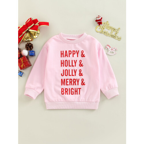 (3-4 Years, Pink) Φθινοπωρινό Πουλόβερ Νήπια, Μήκος, Αγόρια-Κορίτσια 1