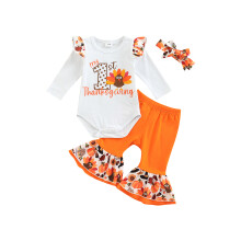 (6-9 Months, White) Παντελόνι κορίτσι με κορδέλα μαλλιών