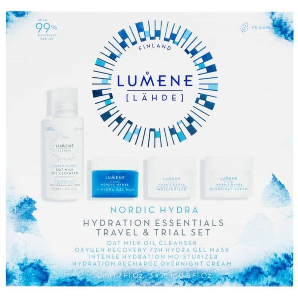 Lumene Nordic Hydra Gift Set 50ml Oat Milk Oil Cleanser + 15ml Gel Mask + 15ml M - Image 6