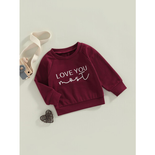 (2-3 Years, Wine Red) Sudaderas para bebés y otoño. 2