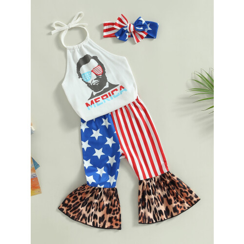 (3-4 Years, White) Conjunto de ropa 3 piezas. 2
