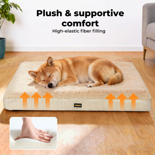 Skylos Pet Bed Large Washable Dog Cushion Crate 1
