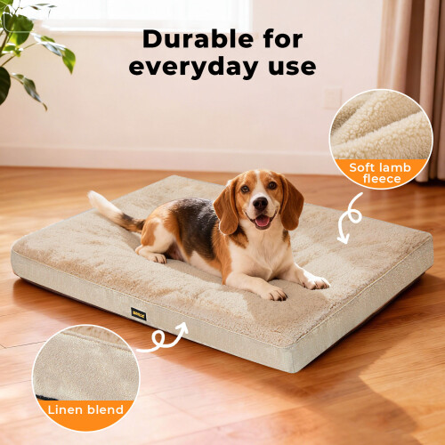 Skylos Pet Bed Large Washable Dog Cushion Crate 2