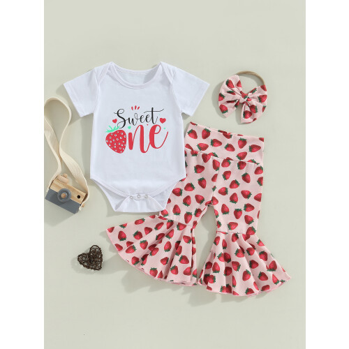 (6-12 Months, Red) Ρούχα για μωρά 3 τεμαχίων 1