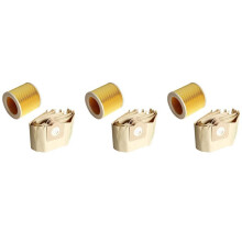 15X Dust Bag 3x Filter for  WD3 Premium  3,300 M  3,200 WD3.500 P 6,959-130 Vacuum Cleaner
