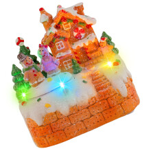 Rotating Gingerbreads Animated Christmas Village House Musical