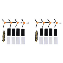 18 Pack Replacement Roller Brush Filter Side Brushes for Neatsvor X500 Tesvor X500 Robot Vacuum Cleaner Parts