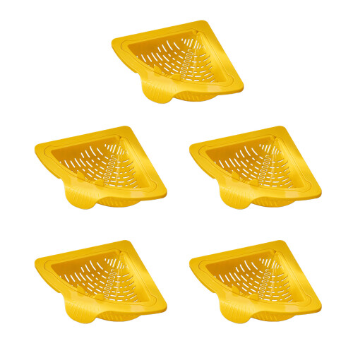Space Saving Corner Sink Filter Basket Magnetic-Yellow