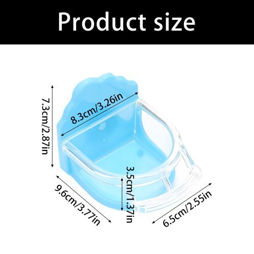 Support pour perroquet peu encombrant, doté d'une tasse-Blanc 2