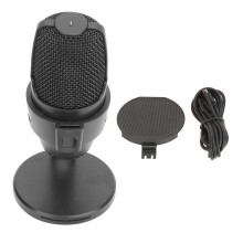 Directional Usb Microphone With Mute Button Cardioid Pickup Pattern Clear Audio Recording Plug And Play Adjustable Stand For Work At Home Education