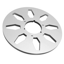 10.5 Inch Aluminum Empty Tape Reel with 8 Holes for 1/4 Inch Tape Silver