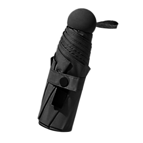 Folding Windproof UV Mini Umbrella 94x55cm Black, Light 300g