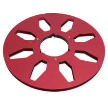 10.5 Inch Aluminum Tape Reel with 8 Holes for 1/4 Inch NAB Recording Red