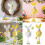 Plush Easters Bunnies Figure Tabletop Decors Children-Yellow 3