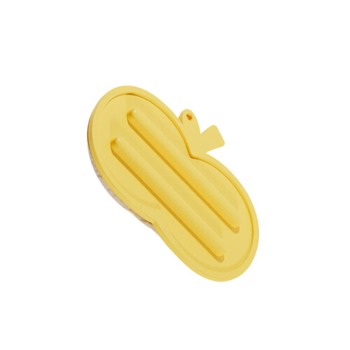Coussin de couvercle de pot en silicone pour pommes-Jaune