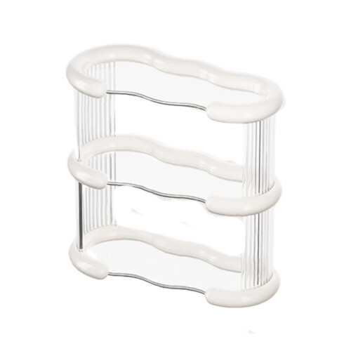 Multilayer Cup Organizers Rack Sturdy Plastic-Three-Layer 2