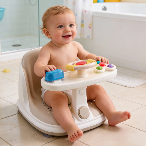 Living And Home Anti-slip Baby Bath Seat for 6-18 Months 1