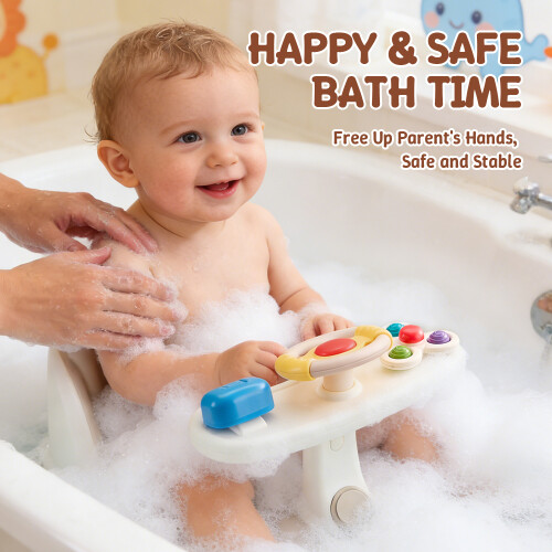 Living And Home Anti-slip Baby Bath Seat for 6-18 Months 2
