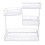 Durable 4 Layer Cosmetic Organizers Metal Frame Rusts-White 1