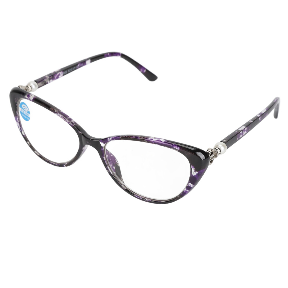 Black/Purple/Blue Progressive Multifocal Glasses With Ray Block +200 For Reading & Gaming