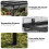 (Grey) 2.4*2.4m Patio Pergola with Retractable Waterproof Canopy 8
