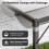 (Grey) 2.4*2.4m Patio Pergola with Retractable Waterproof Canopy 9