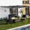 (Grey) 2.4*2.4m Patio Pergola with Retractable Waterproof Canopy 1