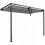 (Grey) 2.4*2.4m Patio Pergola with Retractable Waterproof Canopy 3