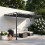 (Grey) 2.4*2.4m Patio Pergola with Retractable Waterproof Canopy 5