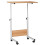 Adjustable Height Mobile Rolling Computer PC Laptop Over Bed Desk Overbed Desk 5