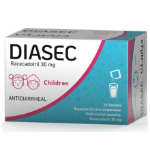 Diasec Children Sachet 16s | Acute Diarrhea Relief for Children | Intestinal Secretion Control - 30MG